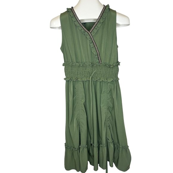 Scarlet Darkness Steampunk Renaissance Tank Dress Green NEW size MED ladies - Picture 7 of 8